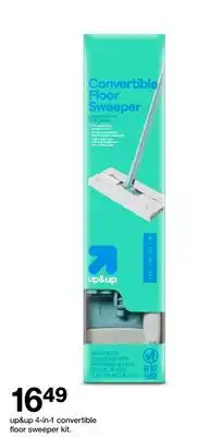 Target up&up 4-in-1 convertible floor sweeper kit offer