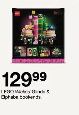 Target LEGO Wicked Glinda & Elphaba bookends offer