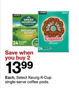 Target Keurig K-Cup single-serve coffee pods offer