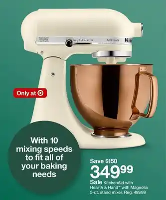 Target KitchenAid with Hearth & Hand with Magnolia 5-qt. stand mixer offer