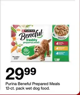 Target Purina Beneful Prepared Meals 12-ct. pack wet dog food offer