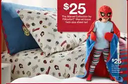 Target The Marvel Collection by Pillowfort Marvel Icons twin-size sheet set offer