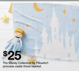 Target The Disney Collection by Pillowfort princess castle throw blanket offer