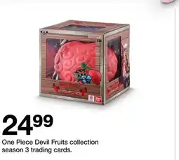 Target One Piece Devil Fruits collection Season 3 Trading Cards offer