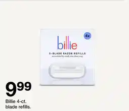 Target Billie 4-ct. blade refills offer
