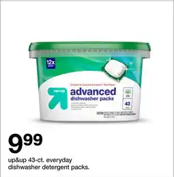 Target up & up 43-ct. everyday dishwasher detergent packs offer