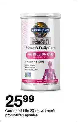 Target Garden of Life 30-ct. women's probiotics capsules offer