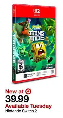 Target Spongebob Squarepants Titans of the Tide Nintendo Switch 2 offer