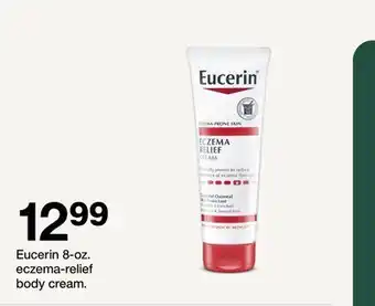 Target Eucerin 8-oz. eczema-relief body cream offer