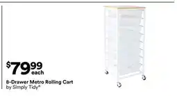 Michaels 8-Drawer metro rolling Cart by Simply Tidy offer