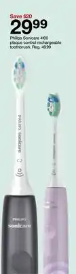 Target Philips Sonicare 4100 plaque control rechargeable toothbrush offer