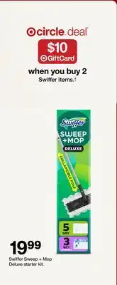 Target Swiffer Sweep + Mop Deluxe starter kit offer
