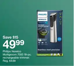 Target Philips Norelco Multigroom 7000 19-pc. rechargeable trimmer offer
