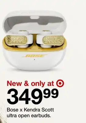Target Bose X Kendra Scott ultra open earbuds offer
