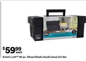 Michaels Artist's Loft 90 pc. mixed media Studio easel Art Set offer