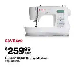 Michaels SINGer C5950 Sewing machine offer