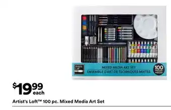 Michaels Artist's Loft 100 pc. mixed media Art Set offer