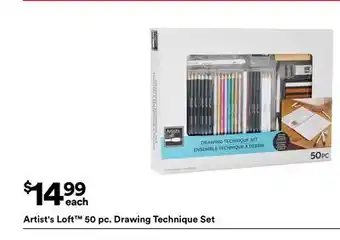 Michaels Artist's Loft 50 pc. Drawing Technique Set offer