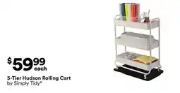 Michaels 3-Tier Hudson rolling Cart by Simply Tidy offer