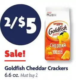 Family Dollar Goldfish Cheddar Crackers offer