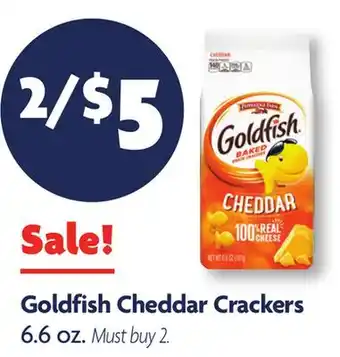 Family Dollar Goldfish Cheddar Crackers offer