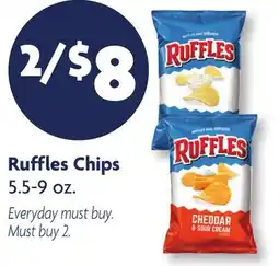 Family Dollar Ruffles Chips offer