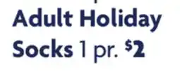 Family Dollar Adult Holiday Socks offer