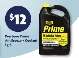 Family Dollar Prestone Prime Antifreeze + Coolant offer