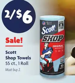 Family Dollar Scott Shop Towels offer