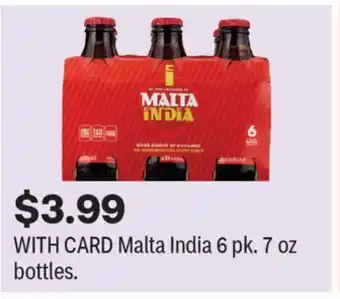CVS Malta India 6 pk. 7 oz bottles offer