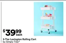 Michaels 3-Tier Lexington rolling Cart by Simply Tidy offer