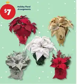 Family Dollar Holiday Floral Arrangements offer