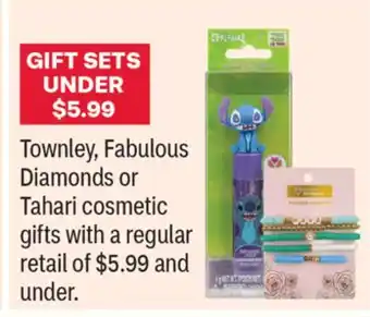 CVS Townley, Fabulous Diamonds or Tahari cosmetic gifts offer