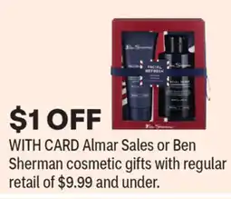 CVS Almar Sales or Ben Sherman cosmetic gifts offer