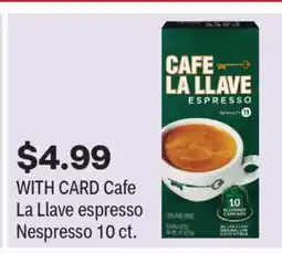 CVS Cafe La Llave espresso Nespresso offer