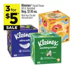 Dollar General Kleenex Facial Tissue offer