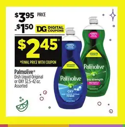 Dollar General Palmolive Dish Liquid Original or OXY offer