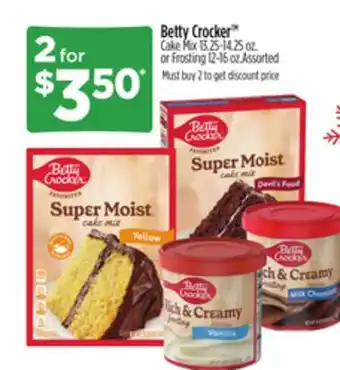 Dollar General Betty Crocker Cake Mix or Frosting offer