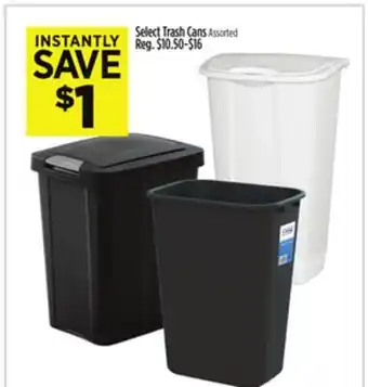 Dollar General Select Trash Cans offer