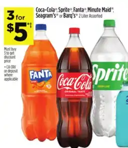 Dollar General Coca-Cola , Sprite , Fanta , Minute Maid , Seagram's or Barq's offer