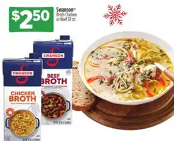 Dollar General Swanson Broth Chicken or Beef offer