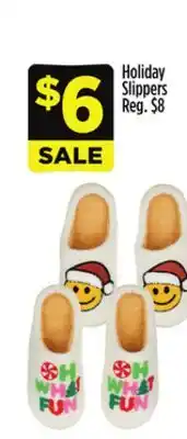 Dollar General Holiday Slippers offer