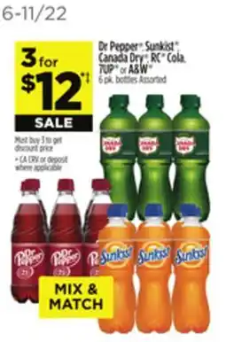 Dollar General Dr Pepper , Sunkist , Canada Dry , RC Cola, 7UP or A & W offer