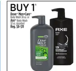 Dollar General Dove Men + Care Body Wash or Axe Body Wash offer