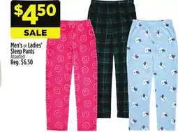 Dollar General Men's or Ladies' Sleep Pants offer