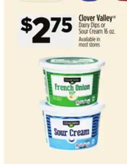 Dollar General Clover Valley Dairy Dips or Sour Cream offer