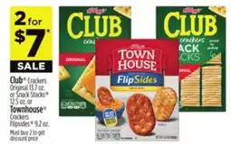 Dollar General Club Crackers Original or Snack Stacks or Townhouse Crackers Flipsides offer
