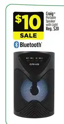 Dollar General Craig Portable Speaker with Light offer