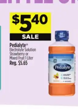 Dollar General Pedialyte Electrolyte Solution Strawberry or Mixed Fruit offer