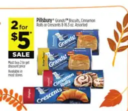 Dollar General Pillsbury Grands! Biscuits, Cinnamon Rolls or Crescents offer